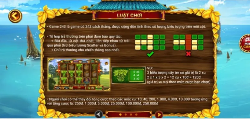 Luật chơi game khá dễ nắm bắt